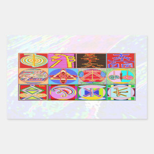 NOVINO ReikiHealing in KARUNA Reiki Symbols Rechteckiger Aufkleber