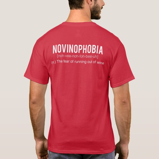 Novinophobia - der Weinstock-Morgan-Hügel T-Shirt (Rückseite)