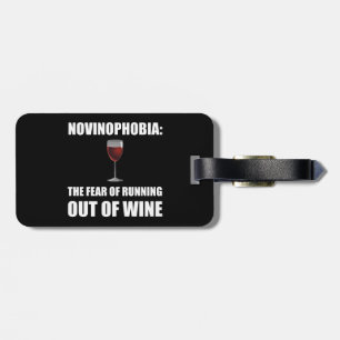 Novinophobia Wein Gepäckanhänger