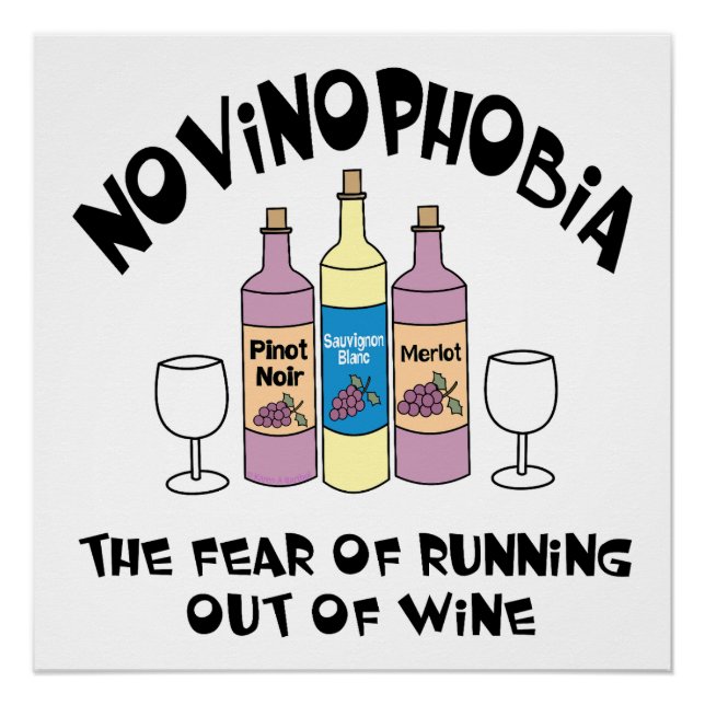 Novinophobie Flaschen Poster (Vorderseite)
