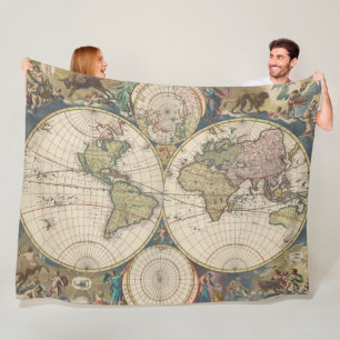 Novissima Totius Terrarum Orbis Tabula Fleecedecke