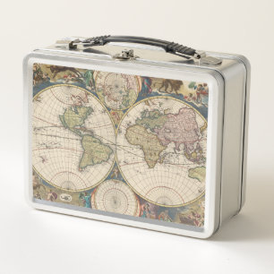 Novissima Totius Terrarum Orbis Tabula Metall Brotdose