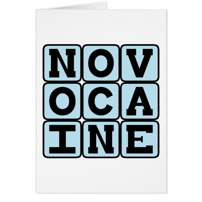 Novocain, Zahnnarkose (Vorne)