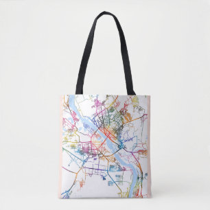 Novosibirsk Russland Stadt Karte Tasche