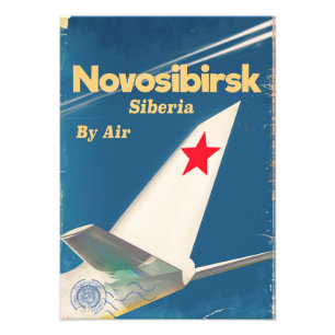 Novosibirsk Sibirien Gewerkschaft Flugplakat Fotodruck
