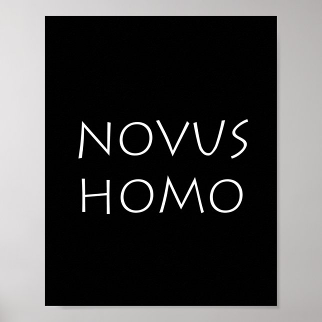 Novus homo poster (Vorne)
