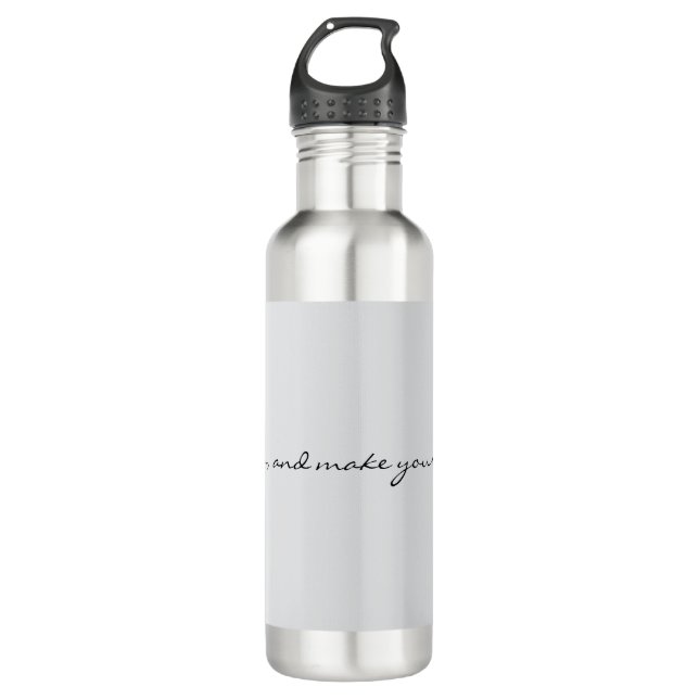 Now Go and Make Your Legend Inspirational Motivati Edelstahlflasche (Vorderseite)