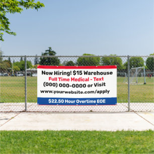 Now Hiring Building Banner