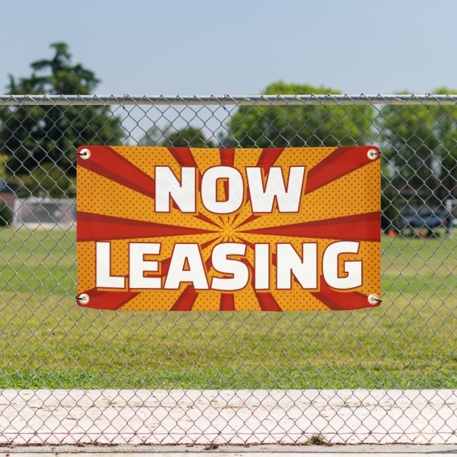 Now Leasing Apartments Large Outdoor Banner (Insitu)