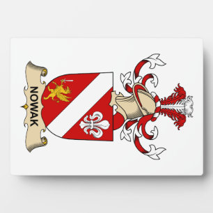 Nowak Familienwappen Fotoplatte