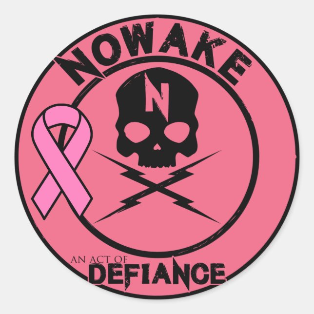 NOWAKE "An Act of Defiance" BCA-Aufkleber Runder Aufkleber (Vorderseite)