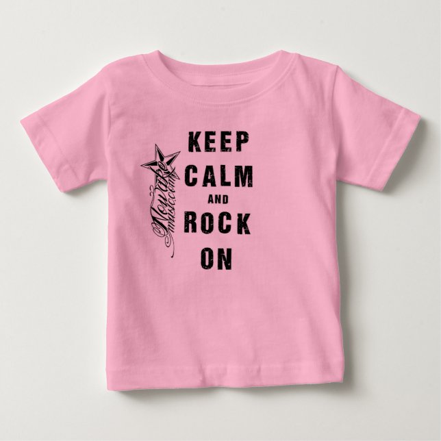 NOWAKE Keep Calm Baby Creeper T-shirt (Vorderseite)