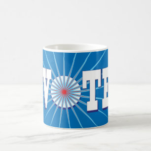 NowPower • Sortez la tasse de VOTE, bleue