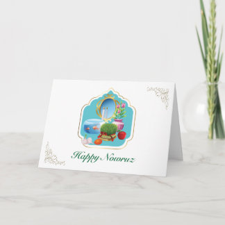 Nowruz greeting card dankeskarte