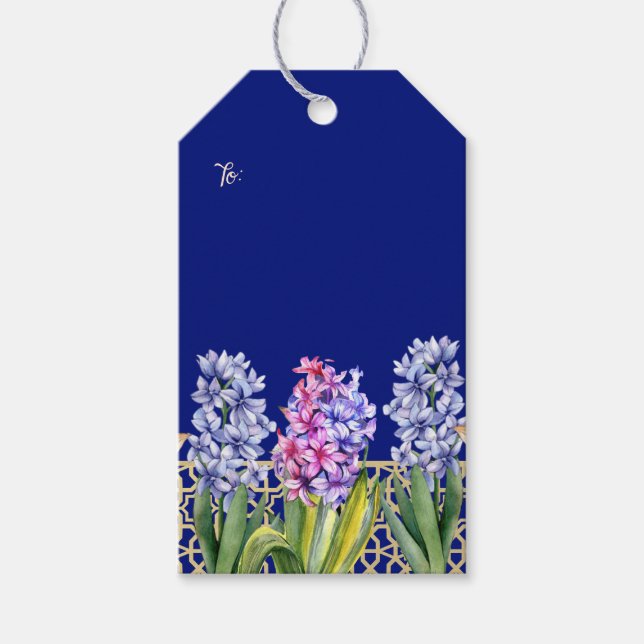 Nowruz Mobarak Frühjahrsblüten Geschenkanhänger (Vorderseite)