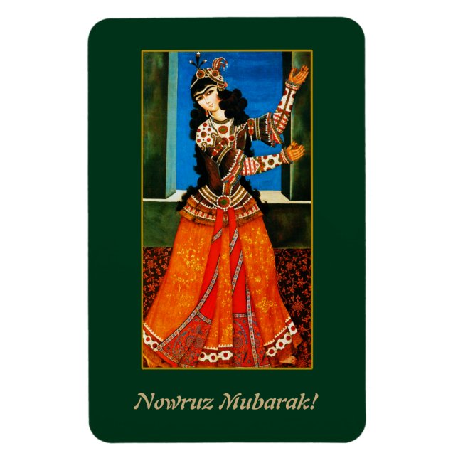 Nowruz Mubarak. Persian New Year Gift Magnet (Vertikal)