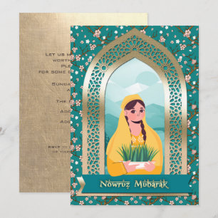 Nowruz Mubarak Persian New Year Party Einladung