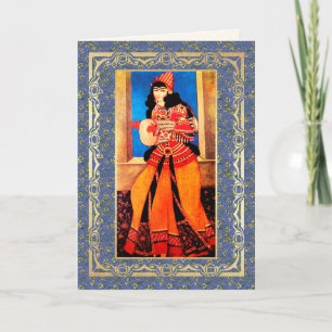 Nowruz Mubarak. Persische Neujahrs-Grußkarten Feiertagskarte
