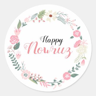 Nowruz Persian Happy Newyear (Norooz) Runder Aufkleber