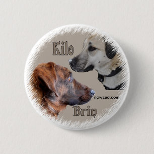 Nowzad Rettung verfolgt Brin u. Kilo-Abzeichen Button