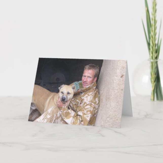 Nowzad und Stift warteten Grußkarte Karte (Vorderseite)