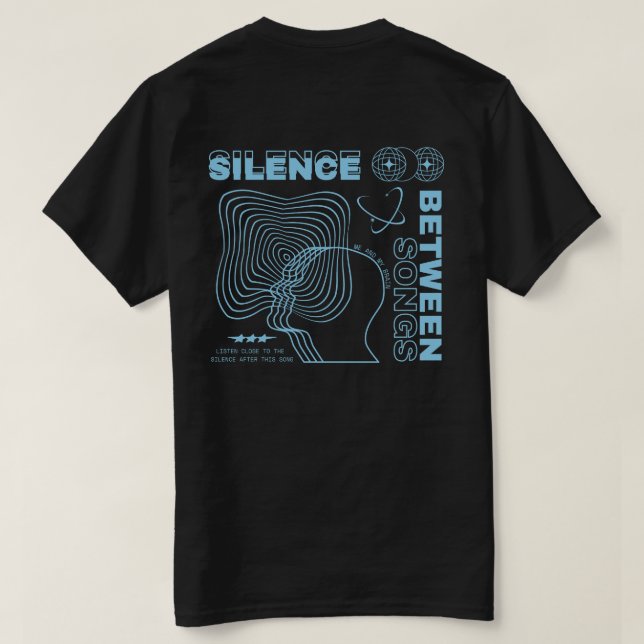 NØX STUDIOS — SCHWEIGEN ZWISCHEN DEN LIEDERN. T-Shirt (Design Rückseite)