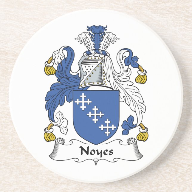 Noyes Familienwappen Getränkeuntersetzer (Vorne)