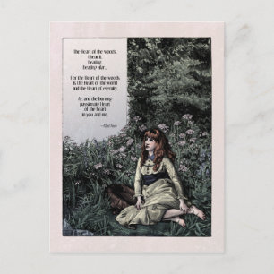 Noyes "Herz des Waldes" Viktorianische Postkarte