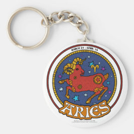 NP Aries 2.25" Basic Button Schlüsselanhänger