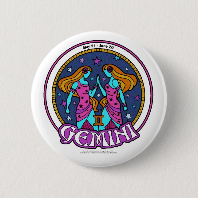 NP Gemini, 2¼ Zoll Round Button (Vorderseite)