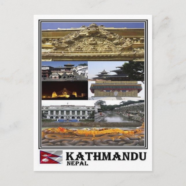 NP Nepal - Kathmandu - Postkarte (Vorderseite)