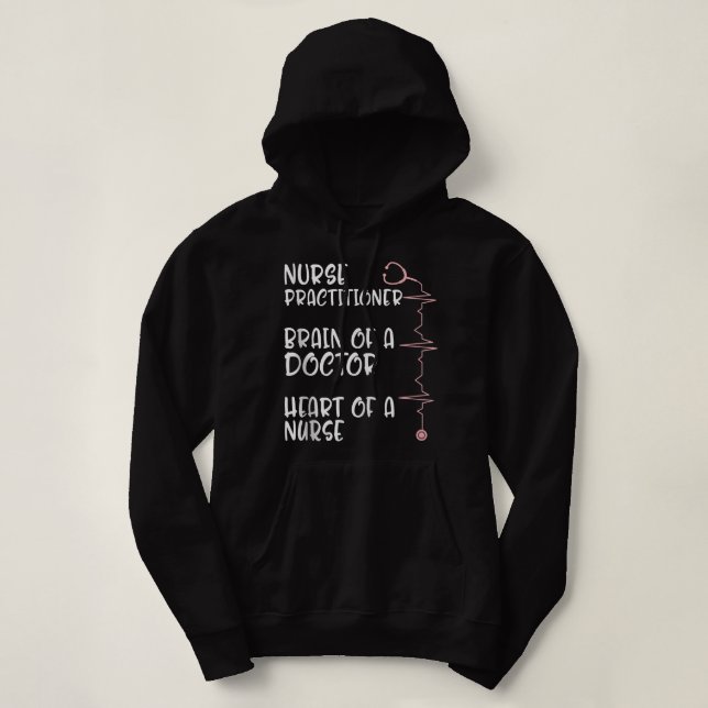 NP Nurse Week Trainer Gehirn des Arztes Krankenpfl Hoodie (Design vorne)