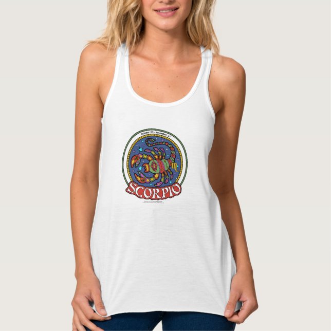 NP-Skorpio-Frauenschuh-Racerback-Tank Tank Top (Vorderseite)