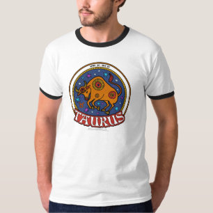 NP Taurus Men's Basic Ringer T - Shirt