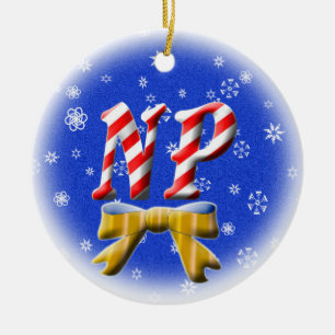 NP-ZUCKERSTANGE-WEIHNACHTSverzierung - Keramikornament