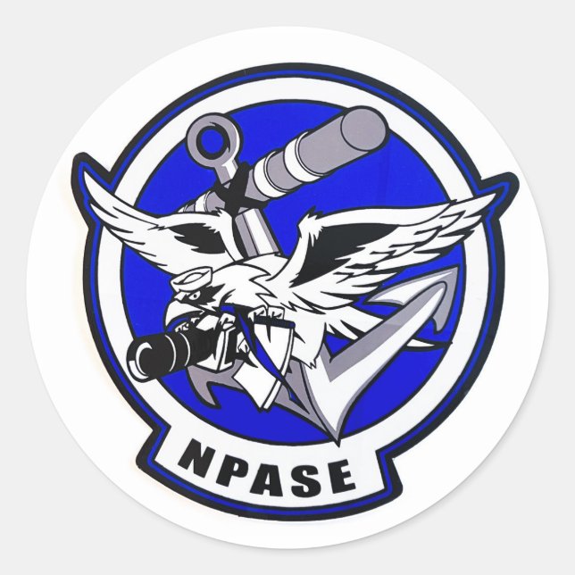 NPASE NAVY ÖFFENTLICHE ANGELEGENHEITEN RUNDER AUFKLEBER (Vorderseite)