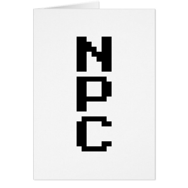 NPC - Carte de caractère non jouable (Devant)