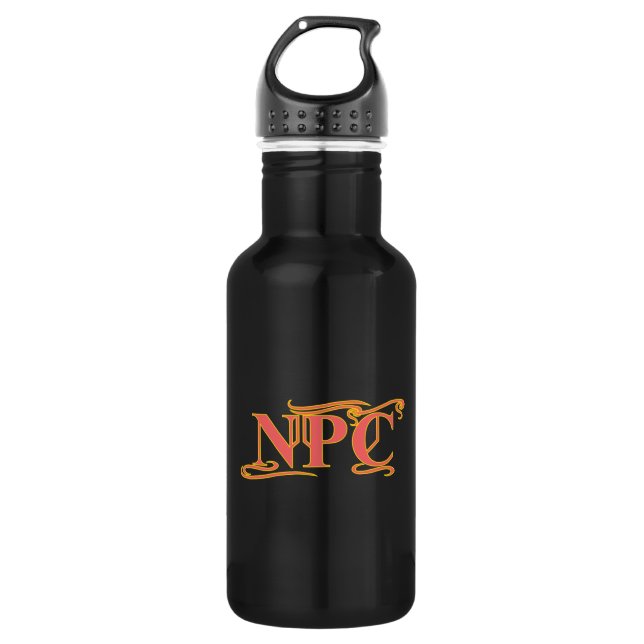 NPC darf nicht das Rad verstümmeln oder das Funny  Edelstahlflasche (Vorderseite)