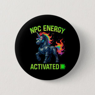 Npc-Energie-aktivierte lustige ästhetische Gamer-R Button
