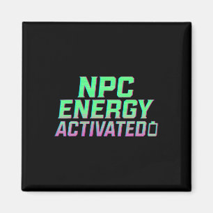 Npc-Energie-aktivierte lustige ästhetische Gamer-R Magnet