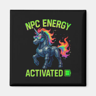 Npc-Energie-aktivierte lustige ästhetische Gamer-R Magnet
