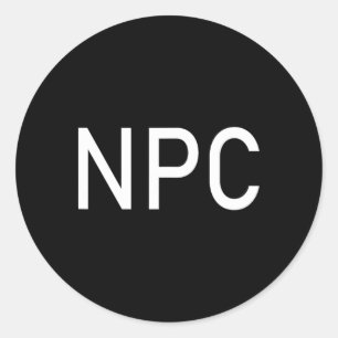 Npc Halloween Spaß Larp Rpg Rolle Runder Aufkleber