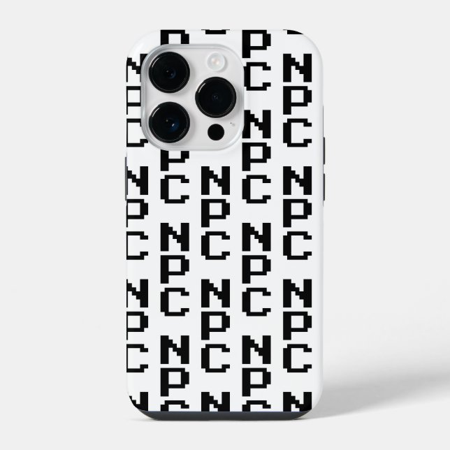 NPC - Nicht abspielbares Zeichen iPhone 14 Pro Hülle (Rückseite)