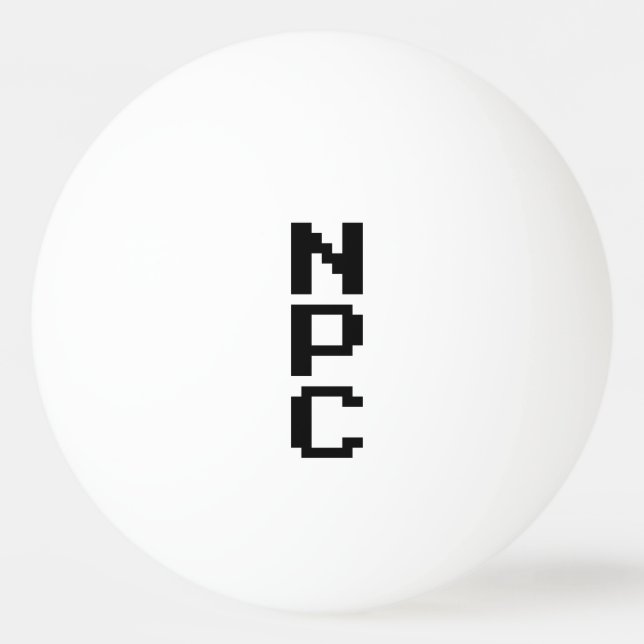 NPC - Nicht abspielbares Zeichen Tischtennisball (Vorderseite)