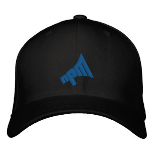NPM Flexit Wook-Kappe mit blauem Logo Bestickte Baseballkappe