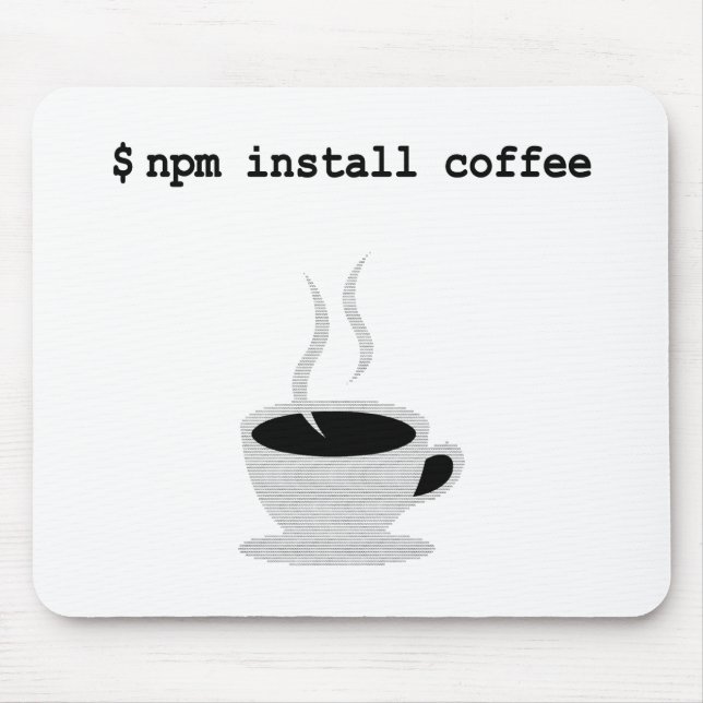 npm installieren Kaffee Javascript-Programmierer Mousepad (Vorne)