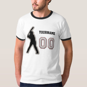 Nr.00 Hitter-Uniform - coole Baseball-Stiche T-Shirt