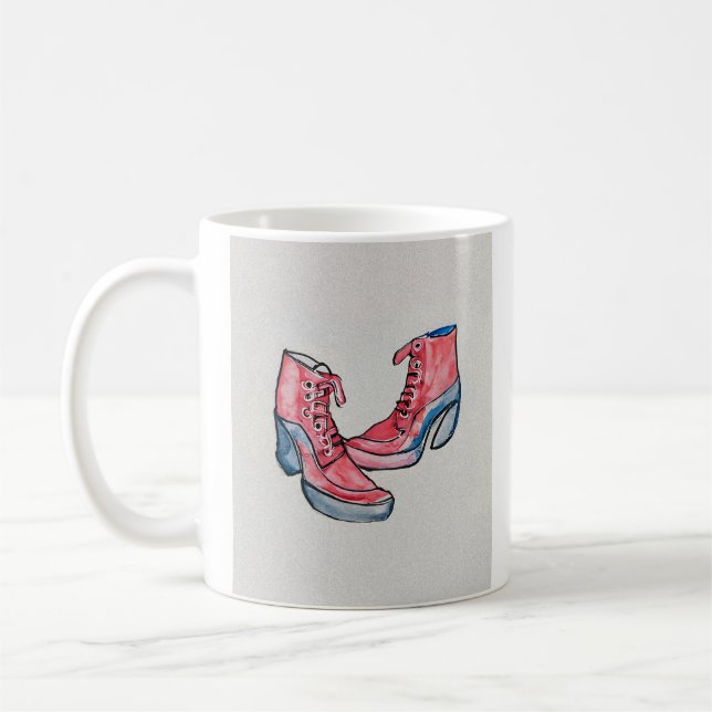 Nr. 01, HandZeichn der Schuhsammlung Kaffeetasse (Links)