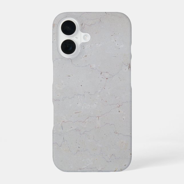 Nr. 077 Marmor iPhone 16 Hülle (Rückseite)
