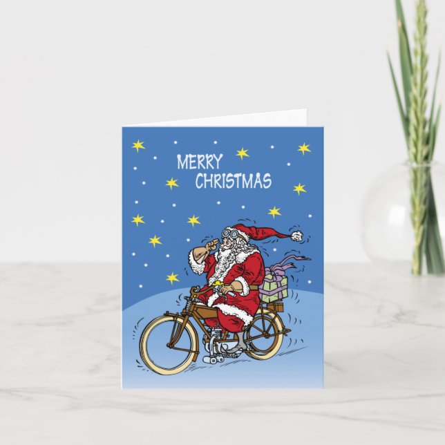 Nr. 15- Gruß-Karte Weihnachtsmanns Feiertagskarte (Vorderseite)